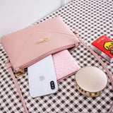 Small Square Shoulder Bag Classic Leather Messenger Envelope Bag