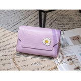 Small Square Bag Shoulder Bags For Women Vintage Cute Student Chain PU Daily