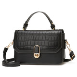 Crocodile Pattern Small Square Shoulder Bag for Women