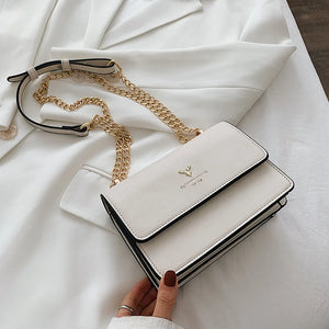 Deer Head Crossbody Bag Classic Chain Shoulder Purse Flap Messenger Bag