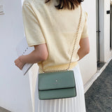 Deer Head Crossbody Bag Classic Chain Shoulder Purse Flap Messenger Bag
