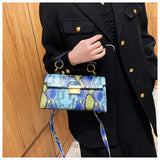Vintage Snake Skin Pattern Shoulder Messenger Bags