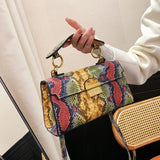 Vintage Snake Skin Pattern Shoulder Messenger Bags