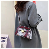Vintage Snake Skin Pattern Shoulder Messenger Bags