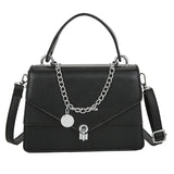 Small Square Handbag Tote Pu Leather Shoulder Crossbody Bag