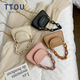 Crossbody Bag PU Leather Women's Handbag Purse Chain Shoulder Messenger Bag