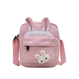 Small Square Nylon Ladies Handbag Rabbit Shoulder Bag