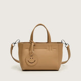 Small Tote Bag Cow Leather Smile Handbags Girls Shoulder Bags Sac A Main Femme B