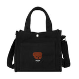 Canvas Tote Bag Women Shoulder Shopper Handbag Crossbody Satchel