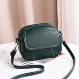 Vintage Flap Shoulder Bag PU Leather High Crossbody Messenger