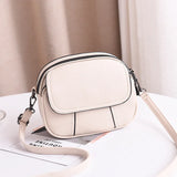 Vintage Flap Shoulder Bag PU Leather High Crossbody Messenger