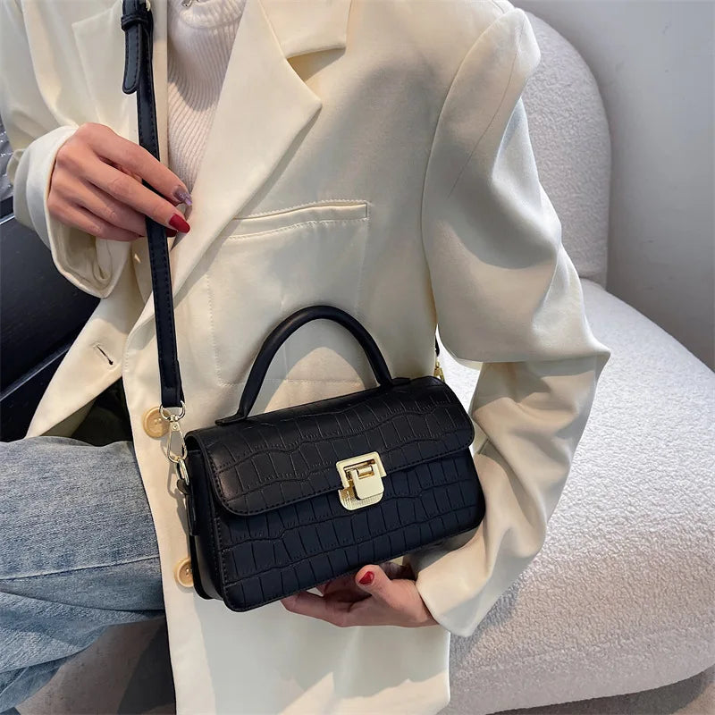 Small Women Spring Stone Pattern Crossbody Bag Handbag Purses