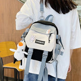 Mini Girls School Backpacks Waterproof Nylon Fabric Japanese Girl Bag