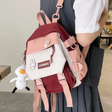 Mini Girls School Backpacks Waterproof Nylon Fabric Japanese Girl Bag