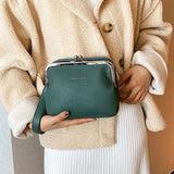 Retro Small Women Bag Clip Crossbody Bag