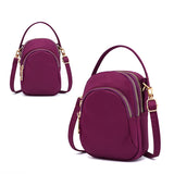 Women Small Shoulder Bag Casual Crossbody Handbag Solid Wild Phone Pouch