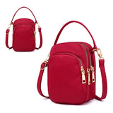 Women Small Shoulder Bag Casual Crossbody Handbag Solid Wild Phone Pouch