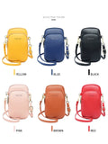 Small Women PU Leather Messenger Bag Crossbody Cell Phone Shoulder Bag