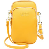 Small Women PU Leather Messenger Bag Crossbody Cell Phone Shoulder Bag