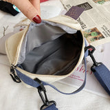 Cartoon Print Mini Canvas Shoulder Bag for Girls Phone Crossbody Purse
