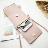 Small Women Handbag Transparent Phone Bag PU Leather Messenger Bags