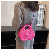 Small Crocodile Clutch Saddle Purse PU Leather Shoulder Bag