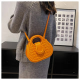 Small Crocodile Clutch Saddle Purse PU Leather Shoulder Bag