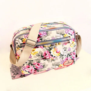 Floral Printing Women Shoulder Bag Canvas Mummy Bag