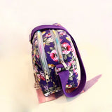 Floral Printing Women Shoulder Bag Canvas Mummy Bag