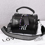 Small Women Shoulder Bag PU Leather Handbag Top Handle Barrel Satchel Crossbody