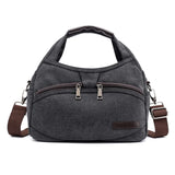 Solid Women Tote Bag Canvas Shoulder Handbag