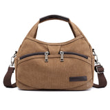 Solid Women Tote Bag Canvas Shoulder Handbag