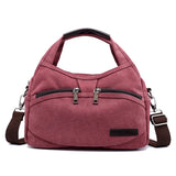 Solid Women Tote Bag Canvas Shoulder Handbag