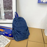 Women's Denim School Backpack for Teenagers Travel Bagpack