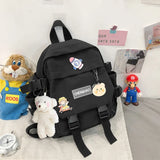 Waterproof Nylon Women's Backpack Girls School Bag Japanese Style Mini