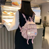 Mini Women's Backpack Waterproof Japanese Style Casual Bag