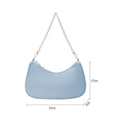 Small Women's Bag Nylon Handbag Chain Shoulder Shopper Multicolor