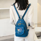 Small Women's Rucksack Oxford Cloth Girls Multifunction Small Backpack