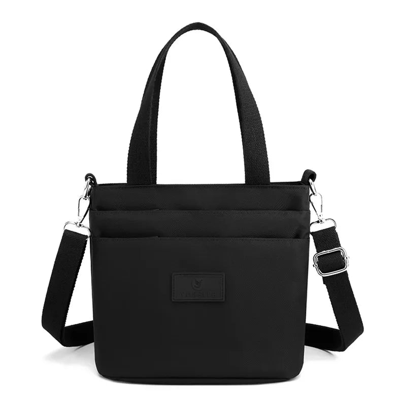 Nylon Multi-pocket Tote Crossbody Bag Female Travel Purse