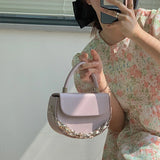 Small Women's Shoulder Messenger Bag Pu Leather Crossbody Bags Chain Mini Female
