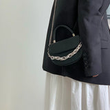 Small Women's Shoulder Messenger Bag Pu Leather Crossbody Bags Chain Mini Female