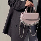 Small Women's Shoulder Messenger Bag Pu Leather Crossbody Bags Chain Mini Female