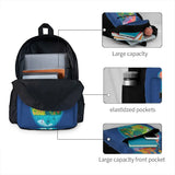 Vintage Small World Backpacks for Men and Women