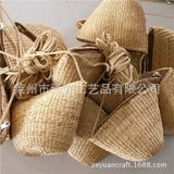 Small Yellow Straw Bag Cross-Body Bag Retro Ornament