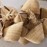 Small Yellow Straw Bag Cross-Body Bag Retro Ornament