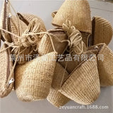 Small Yellow Straw Bag Cross-Body Bag Retro Ornament