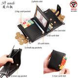 Small Zipper Leather Men Wallet Pocket Male Short Wallets