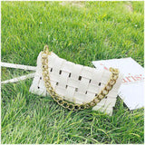 Casual Woven Small Square Bag Shoulder Messenger Bag Retro Small Square Bag