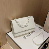 Small Bag Women Wide Shoulder Strap PU Female Bag