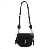Small Square Bag Strap Solid Shoulder Messenger Bag